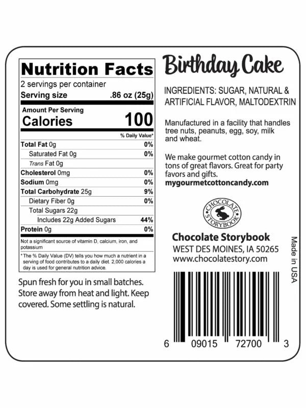 Cotton Candy - Birthday Cake