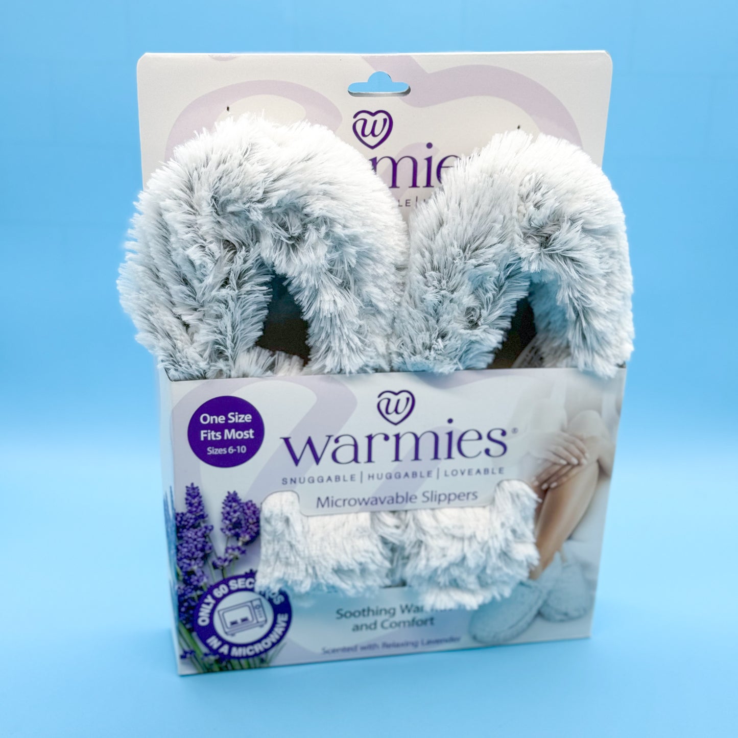 Warmies Slippers - Marshmallow Gray