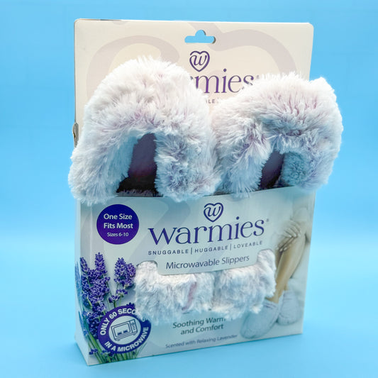 Warmies Slippers - Marshmallow Lavender