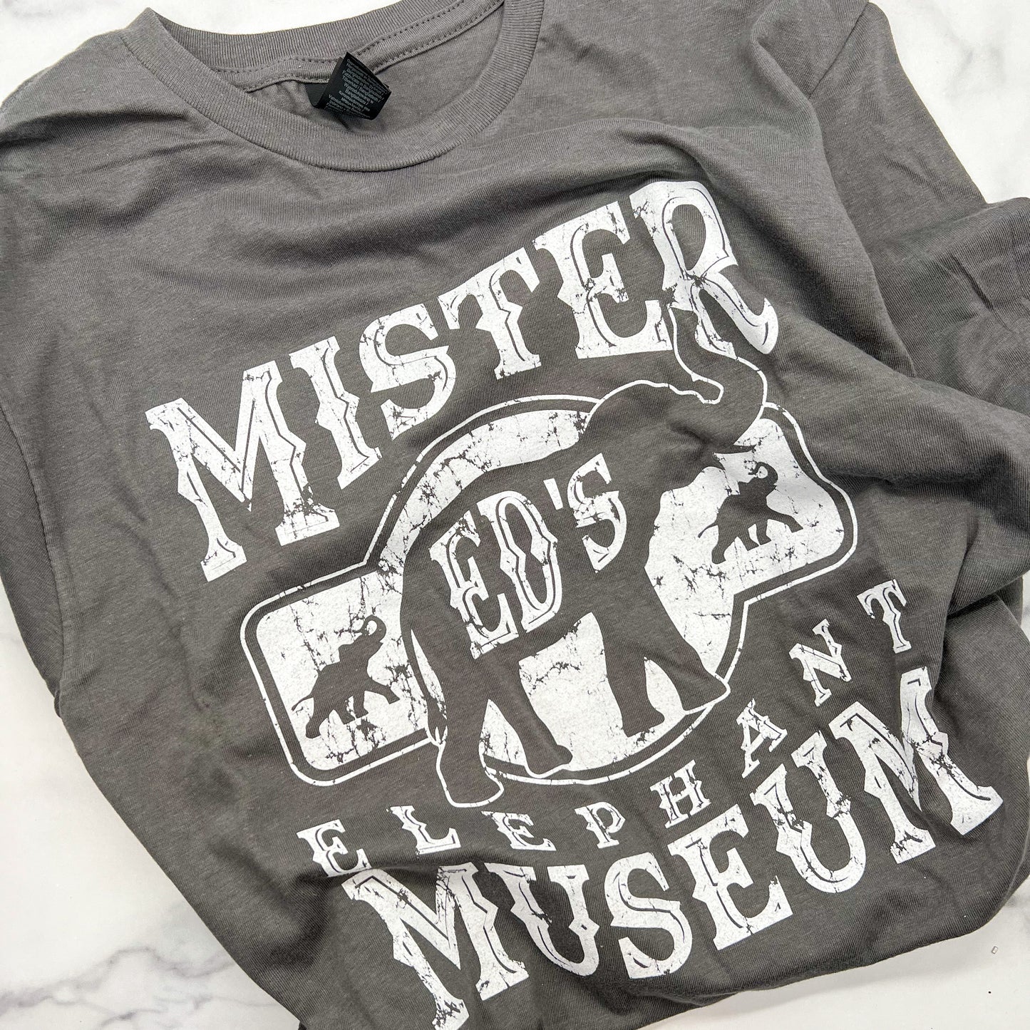 Tshirt - Gray Elephant Museum