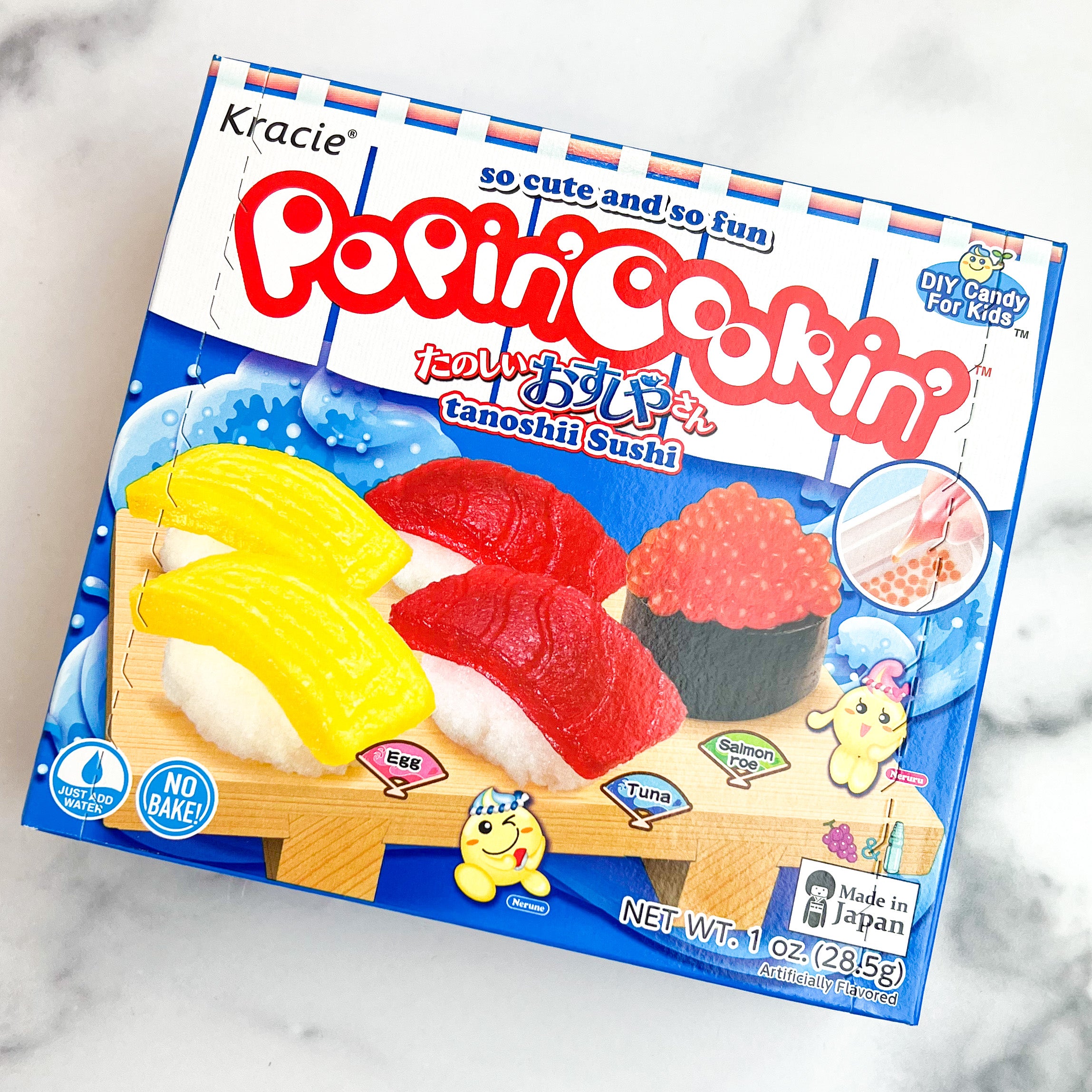 Kracie Popin Cookin Gummy Candy Sushi Making Kit Set of 5