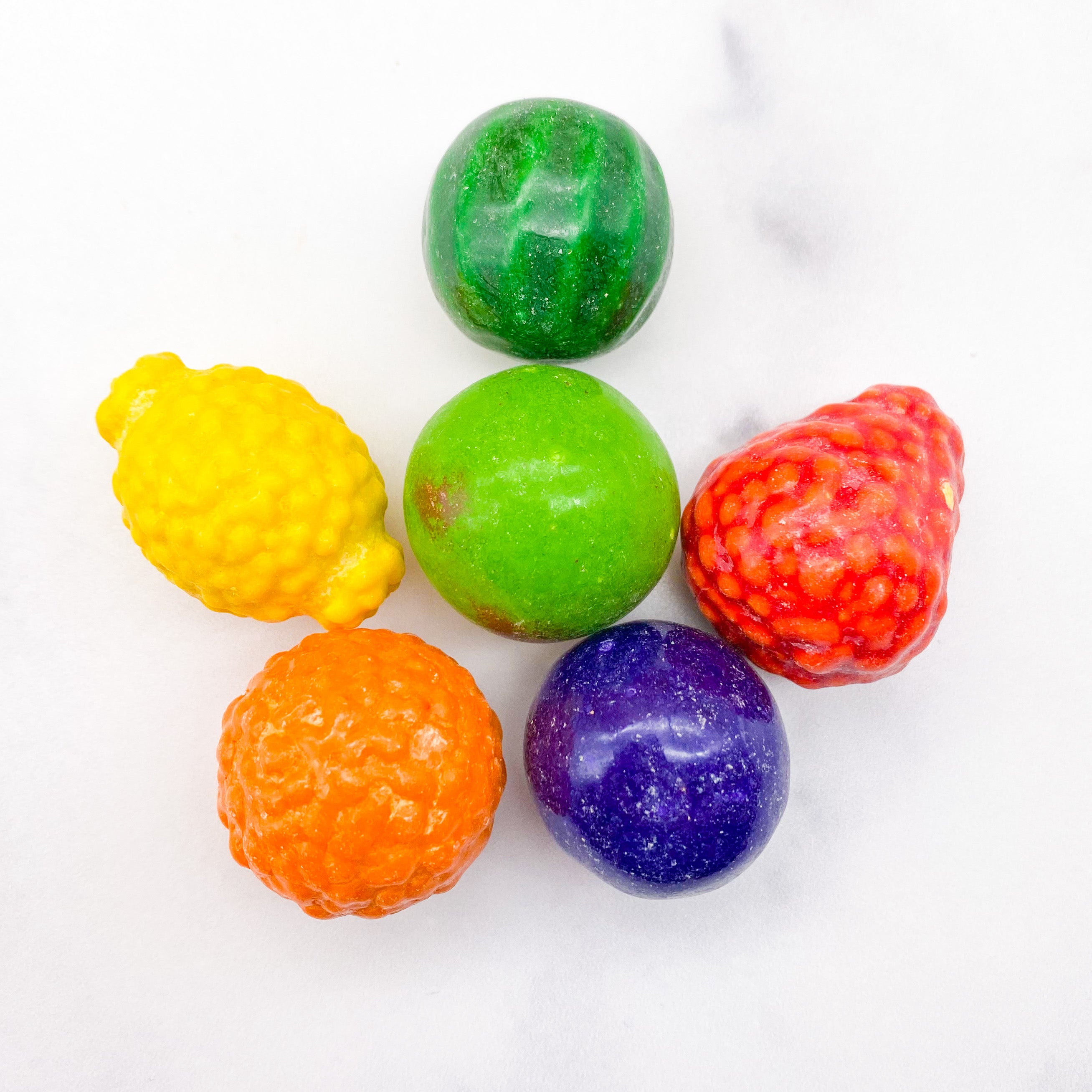 White Gumballs, 35oz - Fruit Flavor