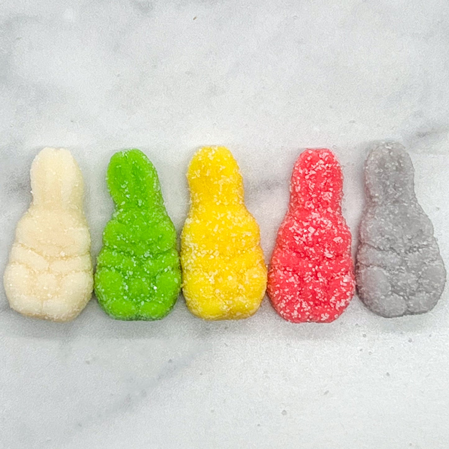 Sanded Gummi Bunnies
