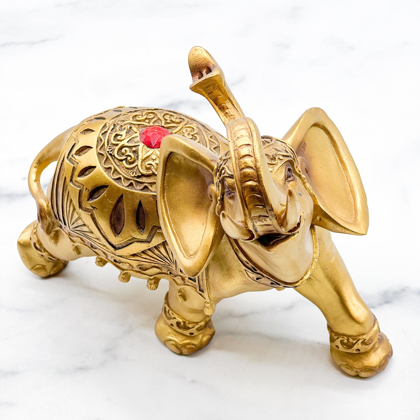 Elephant Large Gold Right Facing