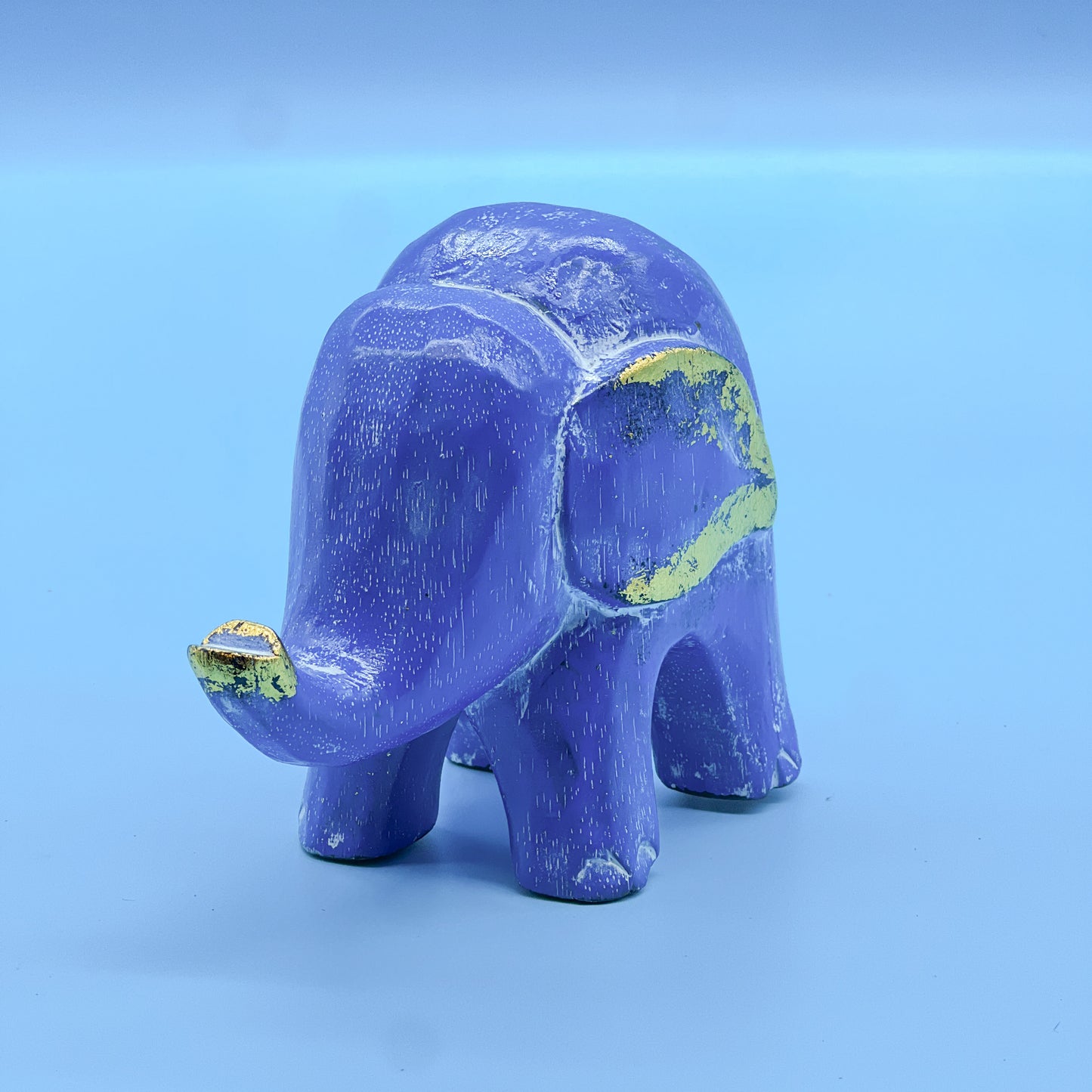 Elephant Crackel Blue 4"