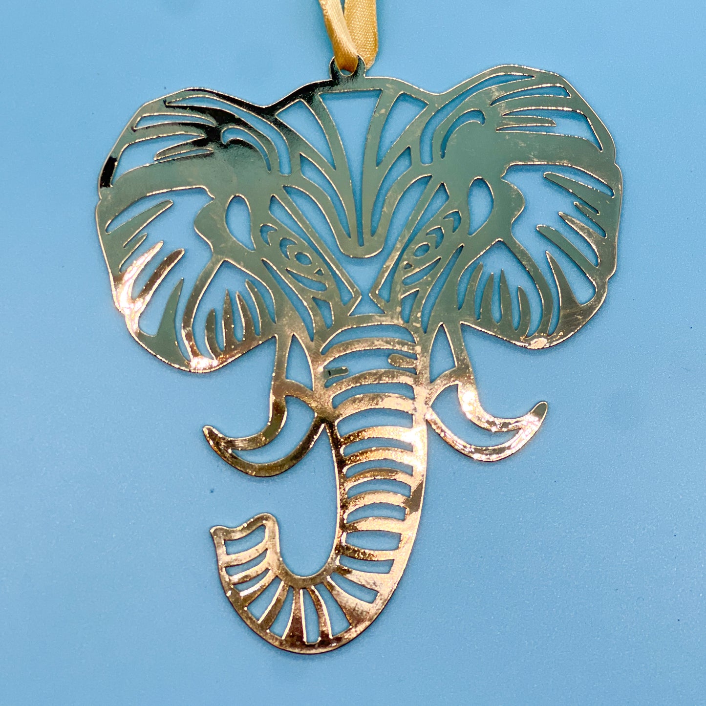 Gold Elephant Ornament