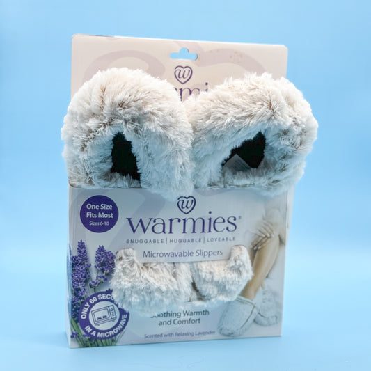 Warmies Slippers - Marshmallow Brown