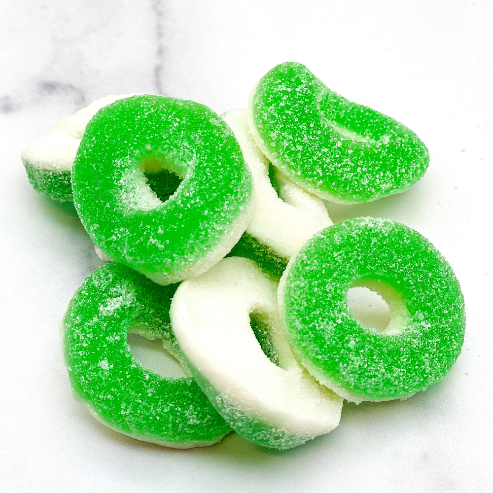Green Apple Gummi Rings – Mister Ed's Elephant Museum & Candy Emporium