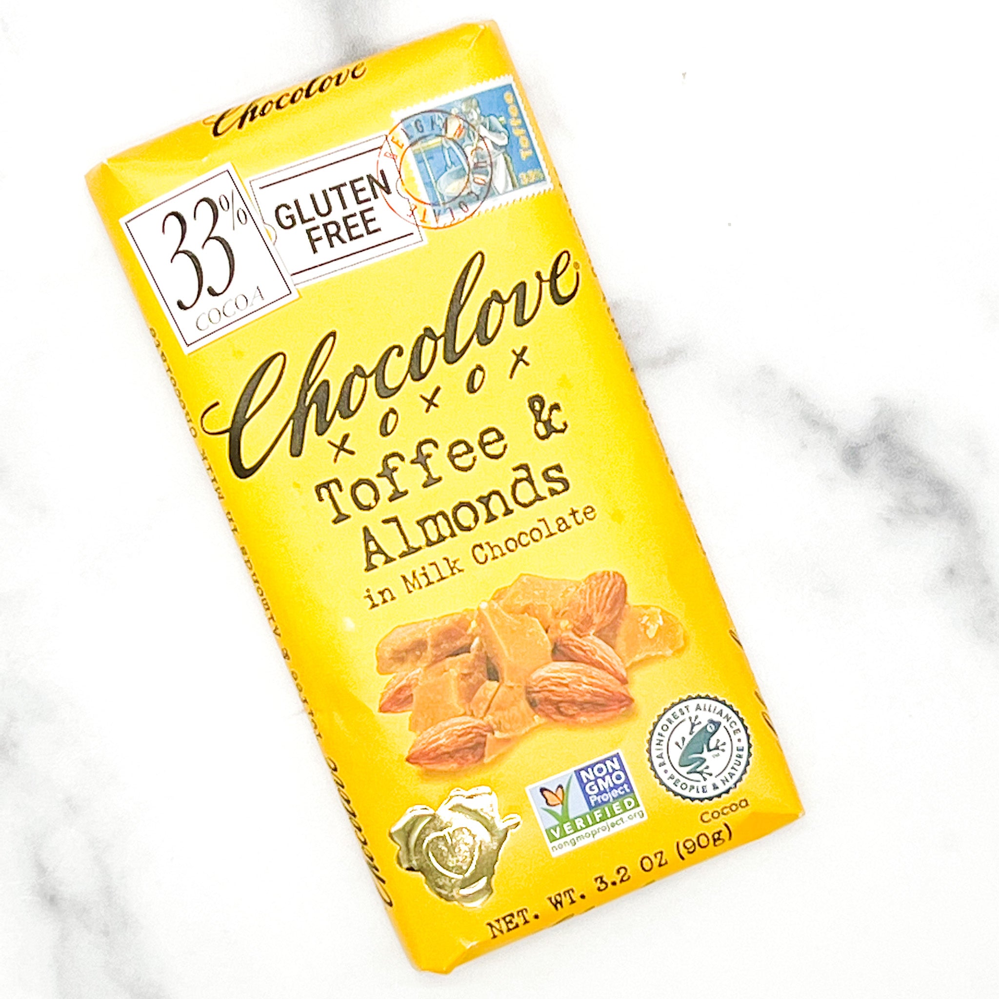 Chocolove Toffee & Almonds in Milk Mister Ed's Elephant Museum