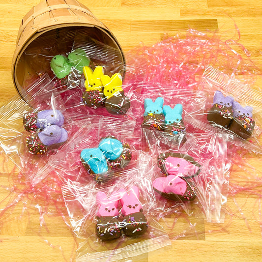 Homemade Chocolate Dipped PEEP Bunnies